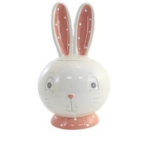 Transpac Dolomite Bunny Ears Cookie Jar